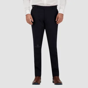 Savile Row Tailored Fit Mens Jesse Trouser in Navy Pure Wool FW7