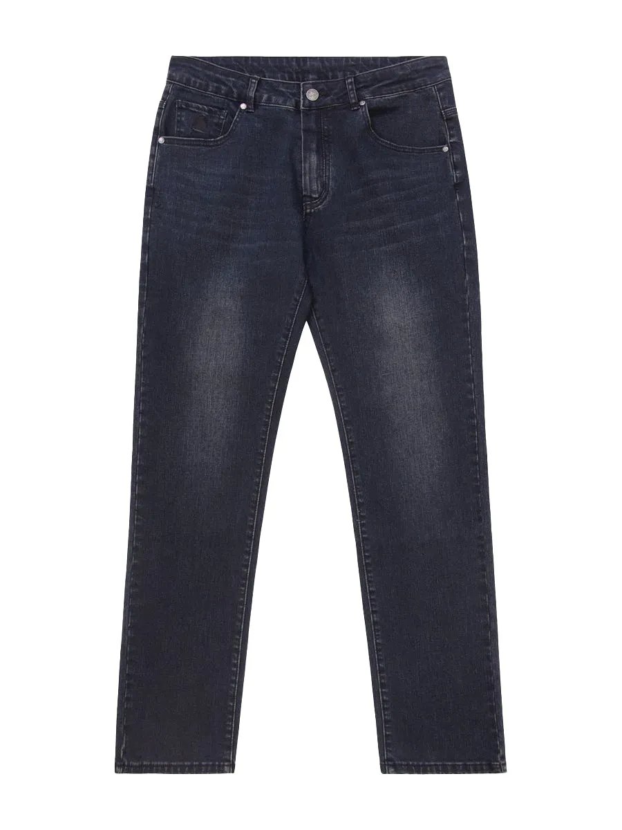 Straight Leg Jeans - Over Dye