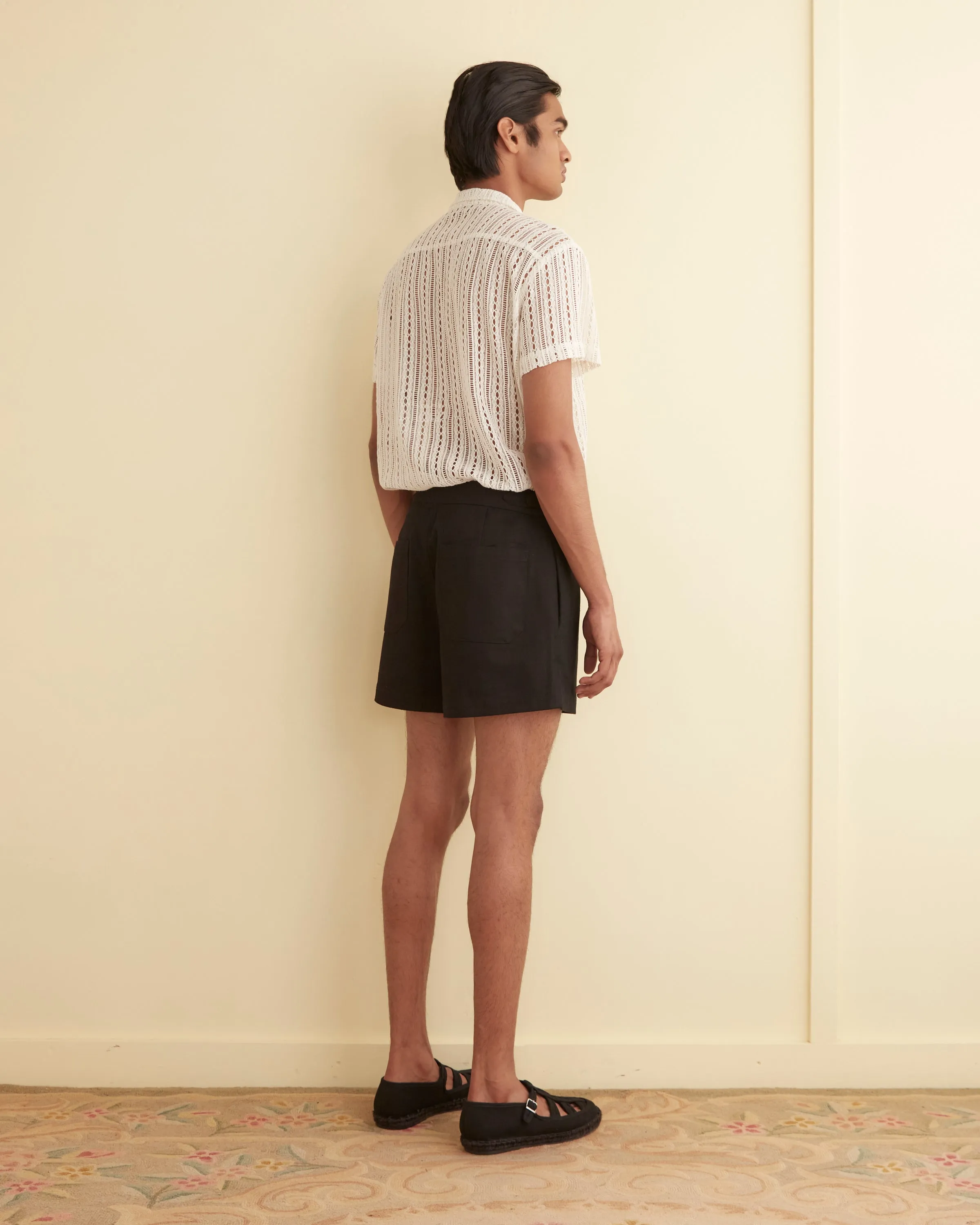 Twill Snap Shorts